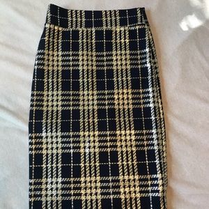 Luxe Plaid Pencil Skirt //s//